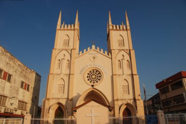 Melaka şehir merkezinde St Francis Xavier Kilisesi, Malezya