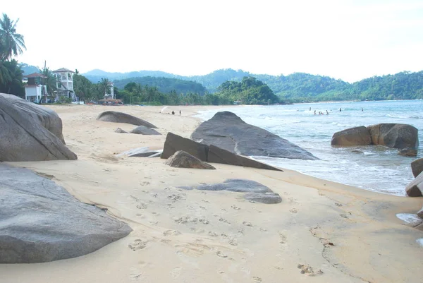 Plage Juara Avec Mer Turquoise Sur Côté Est Île Tioman — Photo