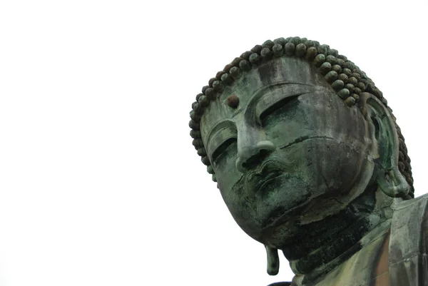 Глава Великого Будды Дайбуцу Храме Котоку Камакуре Япония — стоковое фото