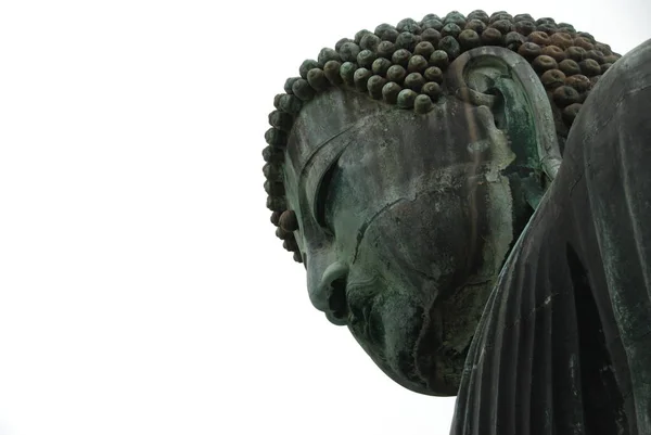 Глава Великого Будды Дайбуцу Храме Котоку Камакуре Япония — стоковое фото