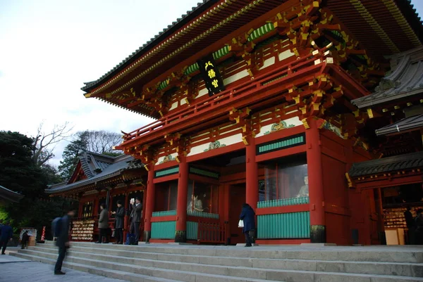 日本仓仓市中心的筑冈河村古的入口 — 图库照片