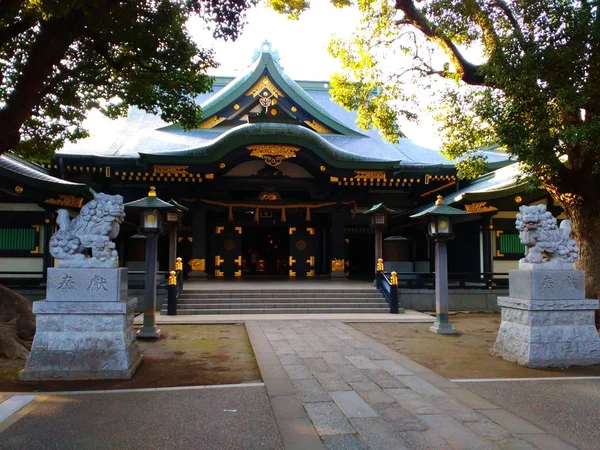 Framför Anahachimangu Shinto Shrine Waseda Distriktet Tokyo — Stockfoto
