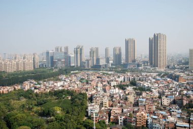 Foshan şehir ve Leigang Park Panorama, Çin
