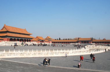 Yasak Şehir veya Sarayı Müzesi, Pekin, Çin için Unesco Dünya Mirası alanı içinde