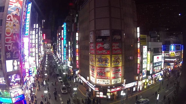 Shinjuku District Van Tokio Bij Nacht — Stockfoto