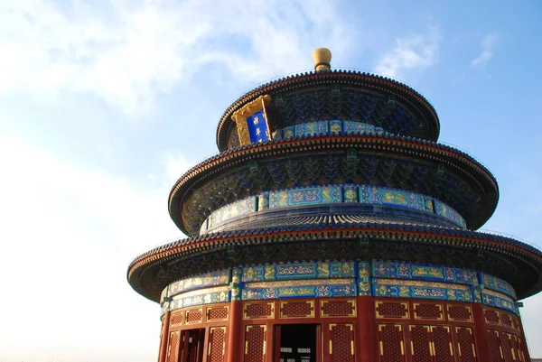 Ναός Του Ουρανού Μνημείο Παγκόσμιας Κληρονομιάς Της Unesco Στο Πεκίνο — Φωτογραφία Αρχείου