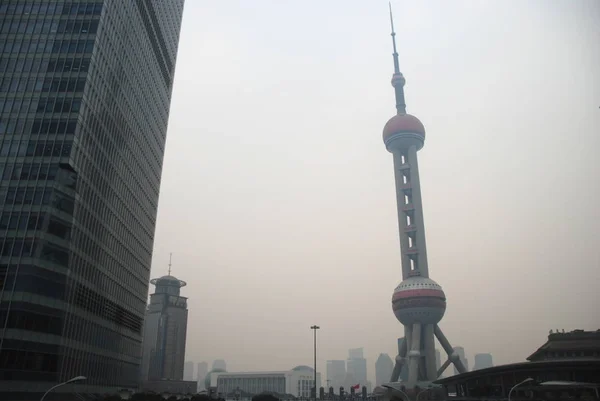 Der Orientalische Perlfernsehturm Von Shanghai China — Stockfoto