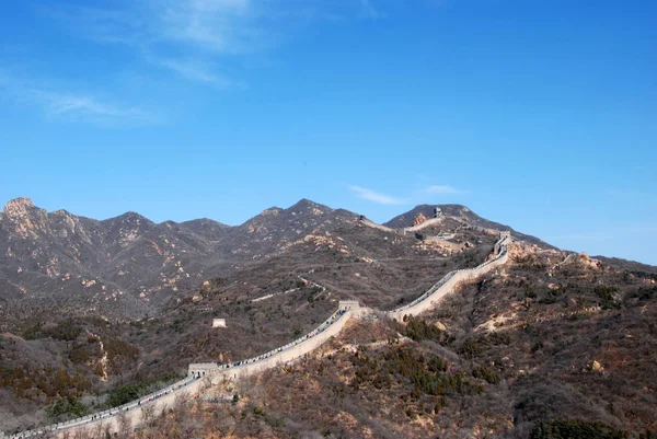 View Great Wall China Badaling Part — Stock Photo, Image