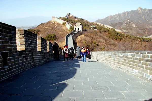 Velká Čínská Zeď Badaling Část — Stock fotografie