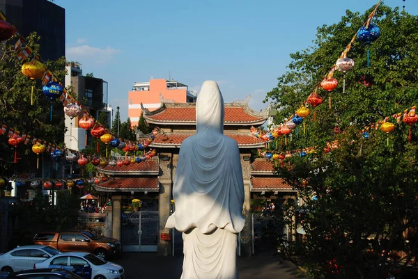 Vista Vinh Nghiem Pagoda Chi Minh City Vietnã — Fotografia de Stock