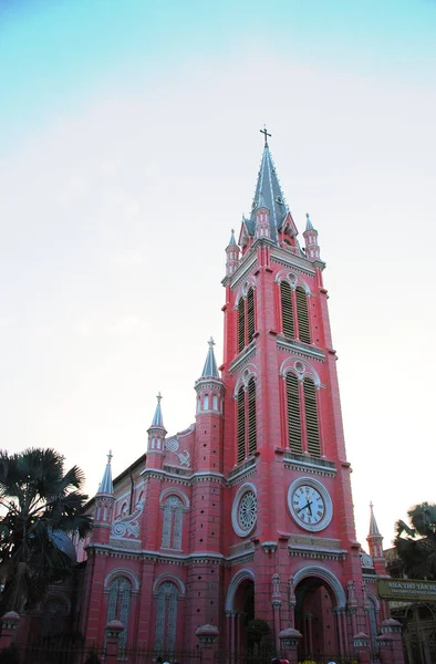 Iglesia Rosa Tan Dinh Ciudad Chi Minh Vietnam —  Fotos de Stock