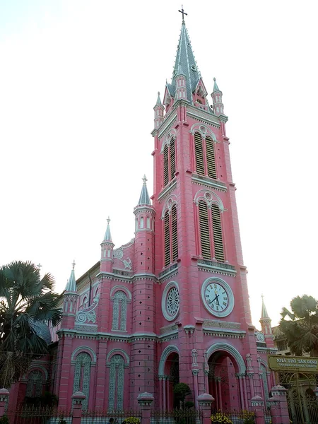 Exterior Iglesia Rosa Tan Dinh Ciudad Chi Minh Vietnam —  Fotos de Stock