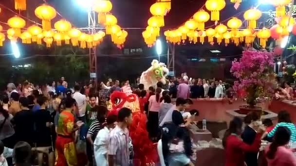 Vietnamský Nový Rok Oslaví Císař Pagoda Chi Minovo Město Vietnam — Stock video