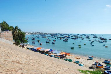 Mui Ne, Vietnam 'da balıkçı köyü 