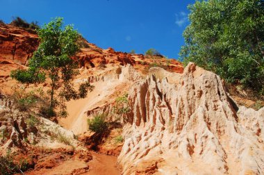 Mui Ne, Vietnam Fairy Stream renkli kayalar 