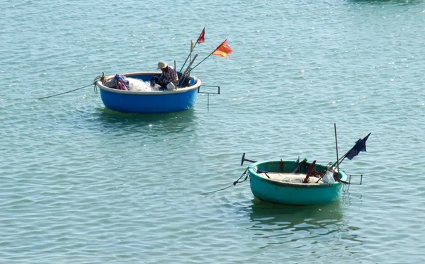 Traditionella Båtar Mui Fiskeby Vietnam — Stockfoto
