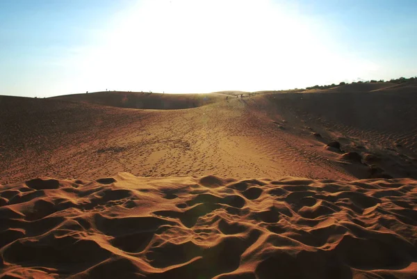 Dunas Areia Vermelha Mui Vietnã — Fotografia de Stock