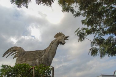 Vietnam Tavuk Köyü 'nde Han heykeli 