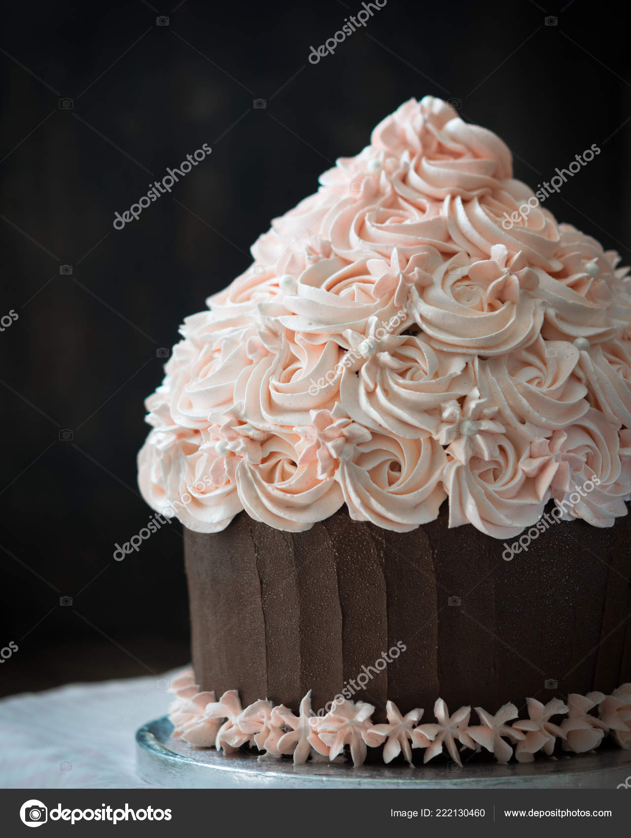 Pink And Purple Giant Cupcake Beautiful Giant Cupcake Cake Rose