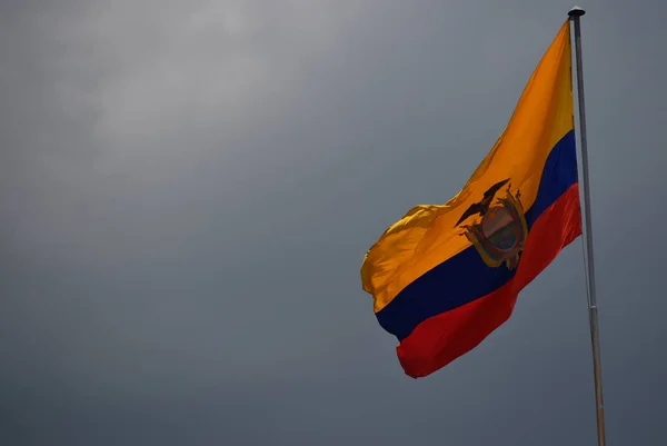 Флаг Эквадора Кито Эквадор — стоковое фото