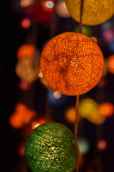 Lámparas Colgantes Mercado Tailandés —  Fotos de Stock