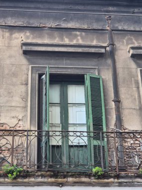 Buenos Aires 'in tarihi merkezinde eski bir bina.