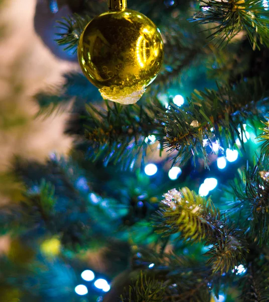 Albero Natale Appeso Giocattolo Strada — Foto Stock