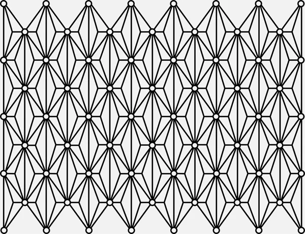 Geometrisk ornament med grå bakgrund. — Stock vektor