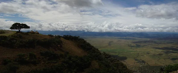 Vista Panorâmica Das Montanhas Que Separam Regiões Tigray Afar Etiópia — Fotografia de Stock