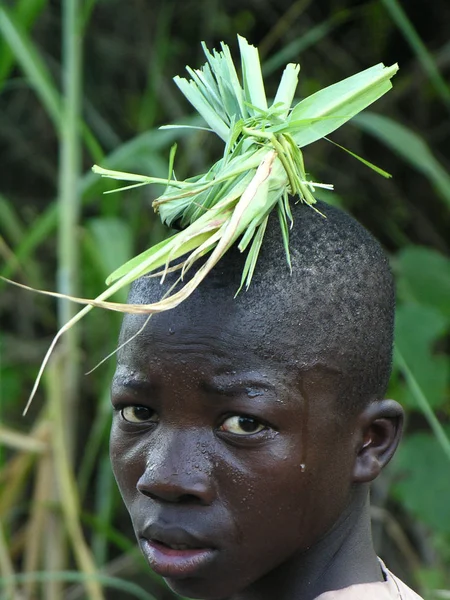 Lwizi Katanga Drc Mai 2006 Trägerjunge Der Während Der Reise — Stockfoto