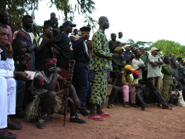 Pweto, Katanga, Drc, 20 Mayıs 2006: güreşçi mücadele bekliyor