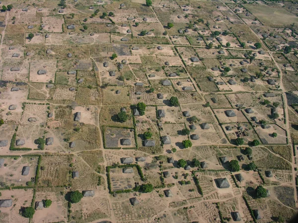 Small Village Pweto Katanga Democratic Republic Congo Aerial Shot — Stock Photo, Image