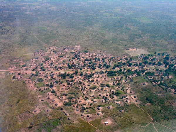 Petit Village Près Pweto Katanga République Démocratique Congo Plan Aérien — Photo