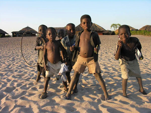 Perto Pweto Katanga República Democrática Congo Junho 2005 Crianças Posando — Fotografia de Stock