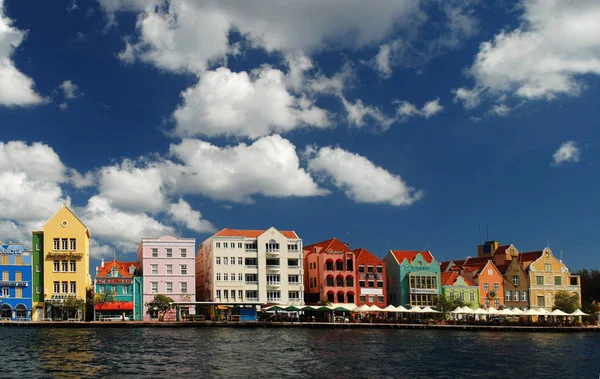 Şehir Willemstad Curacao Hollanda Antilleri görünümünü