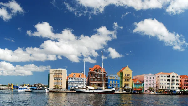 Şehir Willemstad Curacao Hollanda Antilleri görünümünü