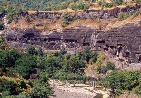 Aurangabad, Hindistan Maharashtra eyalet yakınındaki Ajanta mağaraları