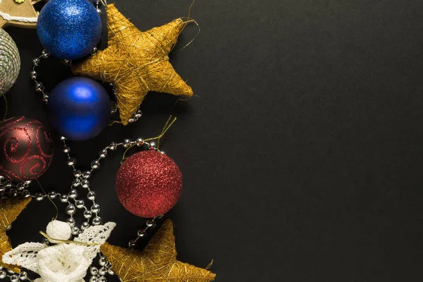 Julkort Med Dekorationer — Stockfoto