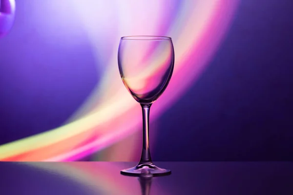 Weinglas Club Helle Nacht Wochenenden Und Feiertagen — Stockfoto