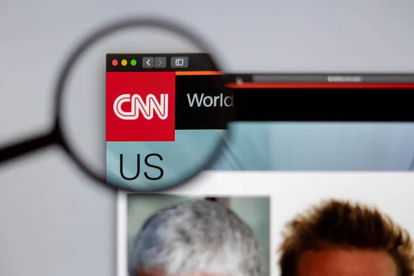 New York Amerikai Egyesült Államok 2019 Március Cnn Internetes Honlapon — Stock Fotó