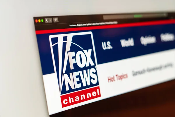 Washington Amerikai Egyesült Államok 2019 Március Fox News Internetes Honlapon — Stock Fotó