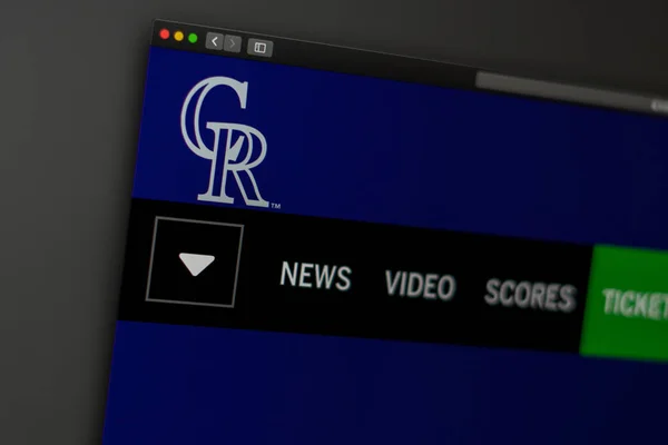 Miami Usa 2019 Sito Web Della Squadra Baseball Colorado Rockies — Foto Stock