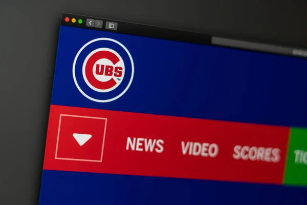 Miami Estados Unidos 2019 Página Web Del Equipo Béisbol Chicago — Foto de Stock