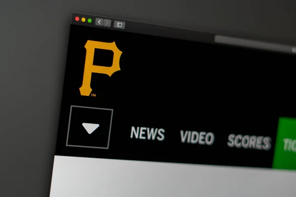 Miami Usa 2019 Baseball Team Pittsburgh Pirates Homepage Del Sito — Foto Stock