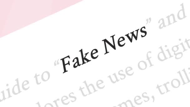 Tallinn Estland Juni 2019 Fake News Konzept Fake News Den — Stockvideo