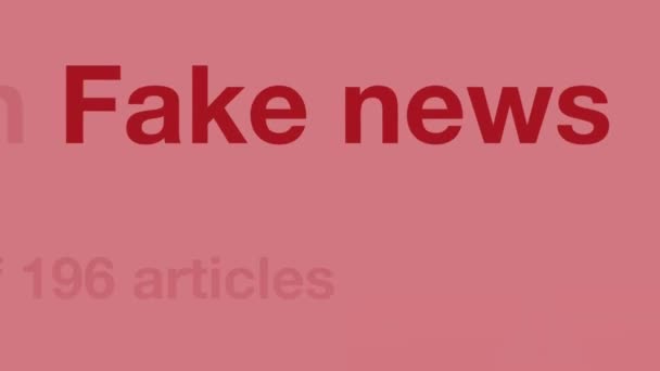 Tallinn Estland Juni 2019 Fake News Concept Fake Nieuws Inhoud — Stockvideo