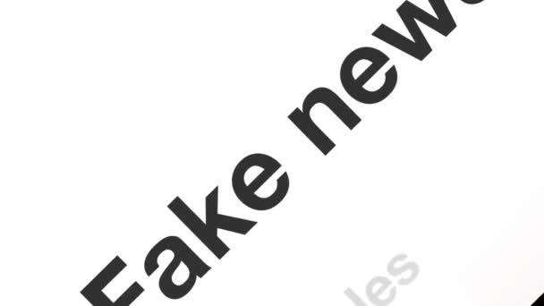 Tallinn Estland Juni 2019 Fake News Konzept Fake News Den — Stockvideo