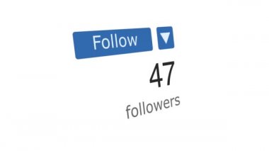 Web sitesinde Sosyal medya takipçileri sayaç 3d yakın. Pazarlama veya iş konsepti için kullanılabilir. Haber veya sosyal medya ve diğer web kaynakları için açıklayıcı olarak iyi. 4k görüntü.