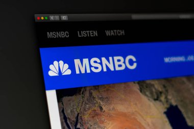 Msnbc web sitesi ana sayfası. Msnbc kanal logosunun kapatılması. 