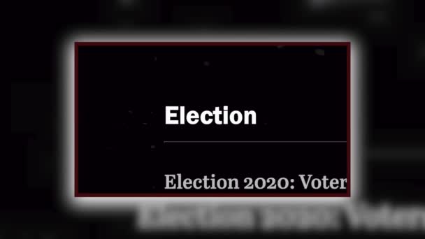 Vote 2020 Nos Eua Debate Dos Eua Sobre Votação Presidente — Vídeo de Stock